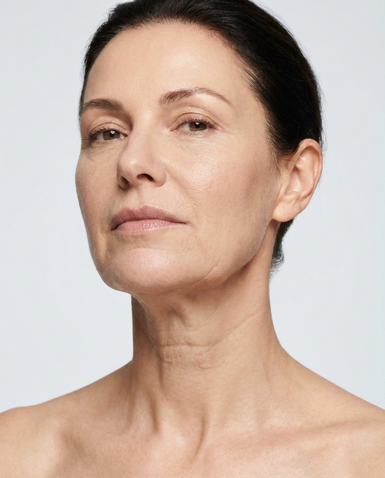 Firmer neck & jawline before